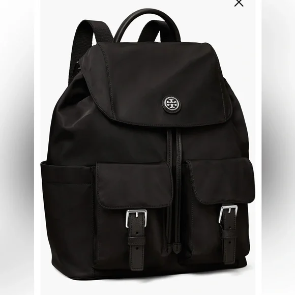 Tory Burch Flap Nylon Backpack - Picture 4 of 6